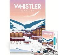 Rompecabezas de 1000 Piezas,Fabricado en Canadá,con Bordes Finos,Ideal para ejercitar la Mente,Relajarse y Disfrutar de la Navidad Regalo artístico (38x52cm)