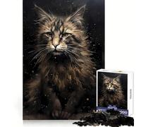 Rompecabezas de 1000 Piezas Fábula del Gato del Bosque Noruego para Adolescentes Juguete Educativo para Toda la Familia Corte de Calidad Regalo Elegante (38x26cm)