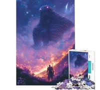 Rompecabezas de 1000 Piezas Fantasía Místico Batalla de Monstruos Desafío de Inteligencia Mental Juguetes Adictivos Juego Imposible Alivia el Estrés Ideas para Regalos (Tamaño 38x52cm)