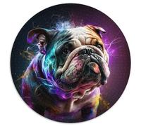 Rompecabezas de 1000 Piezas Fantasy Bulldog para Adultos. Un desafío para la Mente, Actividad Familiar, decoración del hogar, Regalo navideño (tamaño 67,5 x 67,5 cm).