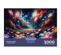 Rompecabezas De 1000 Piezas Fantasy Flower Garden Rompecabezas Juguetes Antiestrés Decoración De Pared Cumpleaños Y Navidad 70x50cm/1000pcs