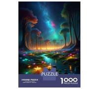 Rompecabezas De 1000 Piezas - Fantasy Forest Night Lights Rompecabezas para Adultos Juguetes De Bricolaje Oferta De Decoración Perfecta como Regalos para Toda La Familia 38x26cm/1000pcs