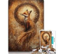 Rompecabezas de 1000 Piezas Fantasy Fox para Adultos y Adolescentes Difícil de completar, Pero Divertido y Divertido Decoración hogar 75x50cm