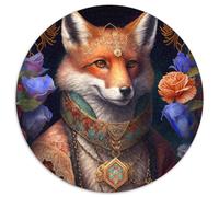 Rompecabezas de 1000 Piezas Fantasy Fox, Regalo de 1000 Piezas, Rompecabezas Redondo para Amantes de los Viajes y Parejas, Juguete desafiante de 67,5 x 67,5 cm