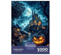 Rompecabezas De 1000 Piezas Fantasy Spooky Pumpkin Rompecabezas para Adultos Juego De Ingenio Análisis Y Lógica Cumpleaños 52x38cm/1000pcs