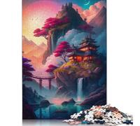 Rompecabezas de 1000 Piezas Fantasy Village The Mount para Adultos, Juguetes de descompresión, Rompecabezas para Hombres y Mujeres, 1000 Piezas (75 x 50 cm)