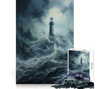Rompecabezas de 1000 Piezas Faro Brisa Marina para Adolescentes, Juguete de lógica, Juego en Grupo, Corte de precisión, Regalo Original (38x52cm)