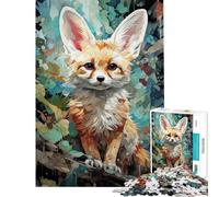 Rompecabezas de 1000 Piezas Fennec Oasis para Adolescentes Difícil Cada Pieza es única Juguetes educativos Juegos 38x52cm
