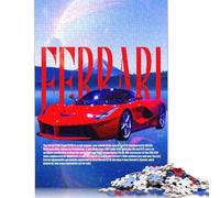 Rompecabezas de 1000 Piezas Ferrari F40 F1, Rompecabezas creativos Cuadrados de Madera para Adultos, 1000 Piezas (75 x 50 cm)