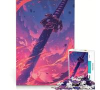Rompecabezas de 1000 Piezas Fiery Blade of Karma, Juguetes para armar, desafío difícil, con Piezas de Formas aleatorias Que encajan Perfectamente 50x75cm