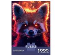 Rompecabezas De 1000 Piezas Fiery Red Panda Rompecabezas para Adultos Juego Familiar Mejora La Memoria Oferta como Regalo para Toda La Familia 70x50cm/1000pcs