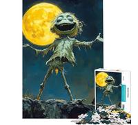 Rompecabezas de 1000 Piezas Figura Espeluznante bajo la Luna Llena Juego Familiar Que desafía la Inteligencia Juguetes adictivos Gran Regalo para los Amantes de los Juegos Que mejoran la Memoria