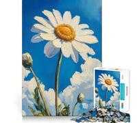 Rompecabezas de 1000 Piezas Flor de Margarita,Piezas de Ajuste preciso,Juego Divertido y Estimulante,Momento Acogedor y Divertido,decoración navideña 38x52cm