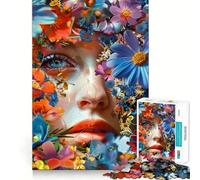 Rompecabezas de 1000 Piezas Flor Vívida para Adolescentes Juguete cognitivo Ocio Suave Ensamblaje de Patrones Pieza de Arte 38x26cm