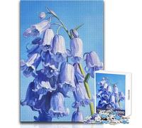 Rompecabezas de 1000 Piezas Florece en Bluebell, un pasatiempo Tranquilo y satisfactorio, Juguete de Corte de precisión Entrelazado, tamaño 38x52cm
