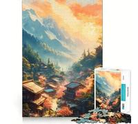 Rompecabezas de 1000 Piezas Flores bajo los Picos,Piezas de Ajuste preciso,Juguete Creativo y Divertido,Ideal para Momentos de diversión acogedores,Regalo de cumpleaños 38x26cm