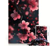 Rompecabezas de 1000 Piezas Flores de Cerezo de Japón para Adultos Ejercicio cognitivo Escapada Relajante Sin Bordes ásperos Regalo Ideal (38x52cm)