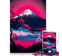 Rompecabezas de 1000 Piezas Flores de Cerezo - Magia de Japón para Adultos Ejercicio cognitivo Escapada Relajante Sin Bordes ásperos Regalo Ideal (50x75cm)