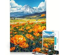 Rompecabezas de 1000 Piezas Flores de Pradera de montaña para Adolescentes Juguete fácil de Usar y con Corte preciso Regalo increíble (38x26cm)