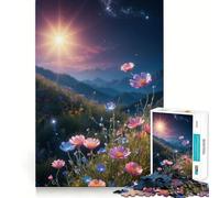 Rompecabezas de 1000 Piezas Flores Silvestres en Flor para Adolescentes Juego de Memoria y concentración Calidad Profesional Ideal para Recortar y Relajarse en Grupo (50x75cm)