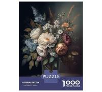 Rompecabezas De 1000 Piezas - Flower Still Life Painting Rompecabezas para Adultos Juego De Ingenio Desafío Difícil Oferta como Regalos para Toda La Familia 52x38cm/1000pcs