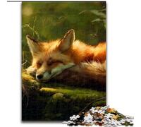 Rompecabezas de 1000 Piezas Forest Fox para Adultos y Adolescentes Difícil de completar, Pero Divertido y Divertido Regalo de cumpleaños, decoración de Pared (50x75cm)