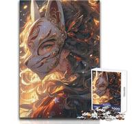 Rompecabezas de 1000 Piezas fotorrealistas de samurái con diseño Dorado ornamentadoJuguete para Relajarse en Solitario y con un Corte preciso de 38x52cm