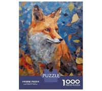 Rompecabezas De 1000 Piezas - Fox in Autumn Leaves Rompecabezas Juego De Ingenio Decoración De Pared Oferta como Regalos para Toda La Familia 70x50cm/1000pcs