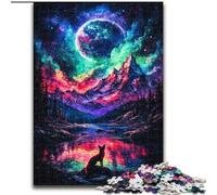 Rompecabezas de 1000 Piezas Fox Under The Planet para Adolescentes Un Juego desafiante Ideal para Toda la Familia (50x75cm)