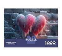 Rompecabezas De 1000 Piezas Frozen Heart Wall Decor Rompecabezas para Adultos Juego Práctico Una Obra De Arte Cumpleaños Y Navidad 38x26cm/1000pcs