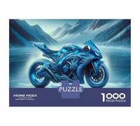 Rompecabezas De 1000 Piezas Frozen Motorcycle Artwork Rompecabezas para Adultos Juego Práctico Vacaciones En Casa Matar El Tiempo Cumpleaños 70x50cm/1000pcs