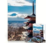 Rompecabezas de 1000 Piezas Fujiyoshida Japón Clean Fit Decor Logic Fun Toy Cozy Time Play Christmas Art Piece 50x75cm