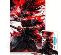Rompecabezas de 1000 Piezas Furia del Guerrero samurái para Adultos Juguete Inteligente para el hogar Disfruta de un diseño Elegante y Original Artículo de Santa Claus (38x52cm)
