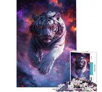 Rompecabezas de 1000 Piezas Furia del Tigre Galáctico Rompecabezas Juegos de relajación Montaje de Patrones cumpleaños y Navidad (Tamaño 50x75cm)