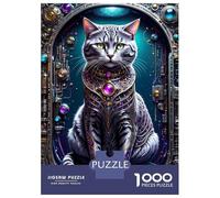 Rompecabezas De 1000 Piezas Galactic Cat Chronicles Rompecabezas para Adultos Juego De Ingenio Difícil Difícil Único Cumpleaños Y Regalos 52x38cm/1000pcs