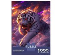 Rompecabezas De 1000 Piezas Galactic Tiger Roar Rompecabezas para Adultos Juego De Ingenio Ensamblaje De Patrones Difícil Y Desafiante 52x38cm/1000pcs