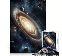 Rompecabezas de 1000 Piezas Galaxia Vibrante con Planetas y Estrellas para Adolescentes Fortalece la Memoria Escapada Relajante Corte Fino Sorpresa Festiva (38x52cm)