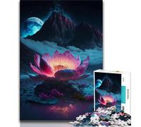 Rompecabezas de 1000 Piezas Galaxy Fantasy Lotus para Adolescentes Juego de relajación Toda la Familia (50x75cm)