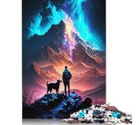 Rompecabezas de 1000 Piezas Galaxy Mountain Explorers para Adultos, Juguete Intelectual, Juego Educativo para aliviar el estrés, decoración del hogar (38 x 26 cm)