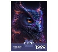 Rompecabezas De 1000 Piezas Galaxy Owl Bird Rompecabezas para Adultos Juego De Ingenio Análisis Y Lógica Interacción Entre Padres E Hijos 70x50cm/1000pcs