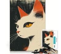 Rompecabezas de 1000 Piezas Gato Misterioso para Adultos y Adolescentes Un Rompecabezas Mental Que Ayuda a aliviar el estrés Un Regalo Original y Divertido (38x52cm)
