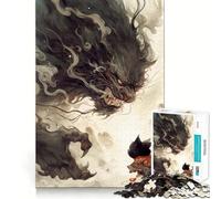 Rompecabezas de 1000 Piezas Gato Negro contra Demonio Diseño de Corte preciso Juguete Que estimula la Mente Juego fácil de Jugar Regalo Ideal para cumpleaños 50x75cm