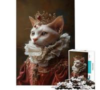 Rompecabezas de 1000 Piezas Gato Spynx realeza Felina desafío de Inteligencia Cerebral Juguetes adictivos Juego práctico Regalo de cumpleaños Regalos de Amigo Invisible (tamaño 38x52cm)