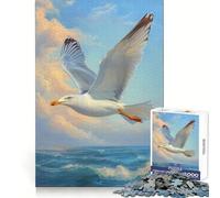 Rompecabezas de 1000 Piezas Gaviota en Vuelo para Adolescentes Juguete de lógica para Jugar en Grupo Corte de precisión Regalo Original (50x75cm)