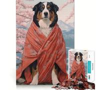 Rompecabezas de 1000 Piezas Geisha de la montaña bernesa Borde Juego Inteligente Desafío Divertido Juego Lento Divertido Regalo de cumpleaños (38x26cm)