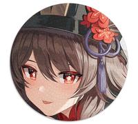 Rompecabezas de 1000 Piezas Genshin Impact, Redondo, 1000 Piezas para Adultos, diseño intrincado para Adolescentes, decoración DIY y diversión para estimular el Cerebro, 67,5 x 67,5 cm