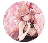 Rompecabezas de 1000 Piezas Genshin Impact Yae Miko, Rompecabezas Redondos de 1000 Piezas para Adultos, Navidad, Halloween, Pascua, Año Nuevo, 67,5 x 67,5 cm