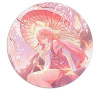 Rompecabezas de 1000 Piezas Genshin Impact Yae Miko, Rompecabezas Redondos de 1000 Piezas para Adultos, Navidad, Halloween, Pascua, Año Nuevo, 67,5 x 67,5 cm