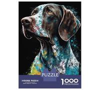 Rompecabezas De 1000 Piezas German Shorthaired Pointer Rompecabezas para Adultos Juego Familiar Mejora La Memoria Oferta como Regalo para Toda La Familia 70x50cm/1000pcs