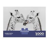 Rompecabezas De 1000 Piezas Giraffe Love in Black and White Rompecabezas para Adolescentes Juguetes Antiestrés Decoración Perfecta Regalos De Cumpleaños Y Únicos 52x38cm/1000pcs